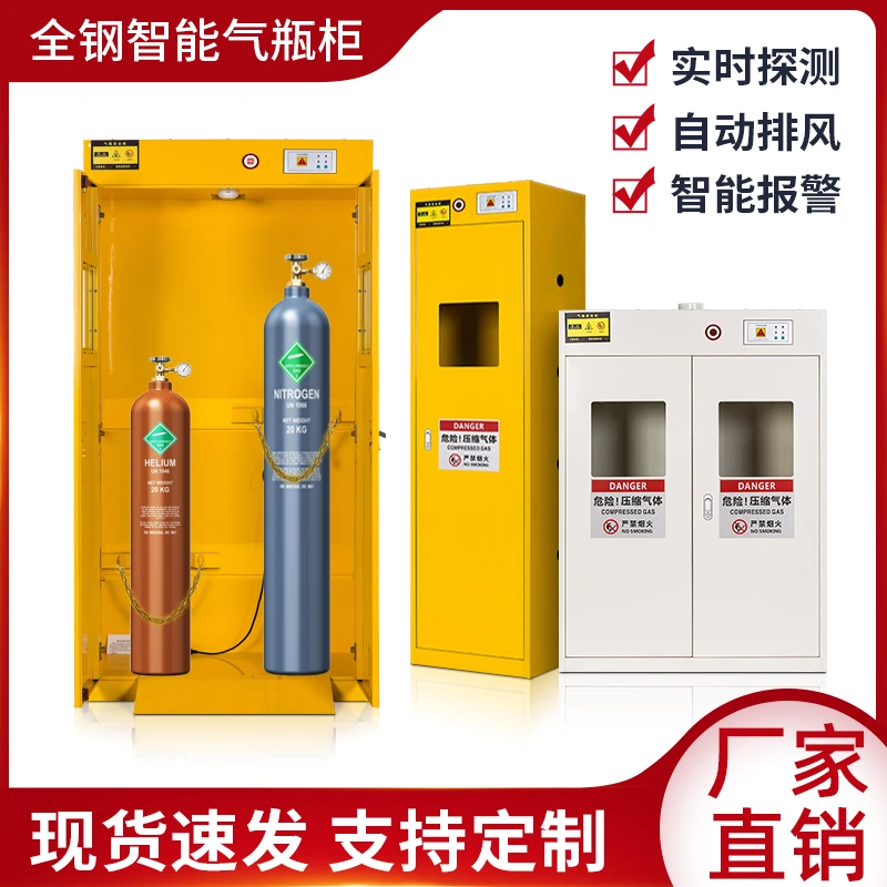 气瓶柜煤防爆单双瓶储存柜加厚可报警全钢防爆柜气瓶柜厂家直销