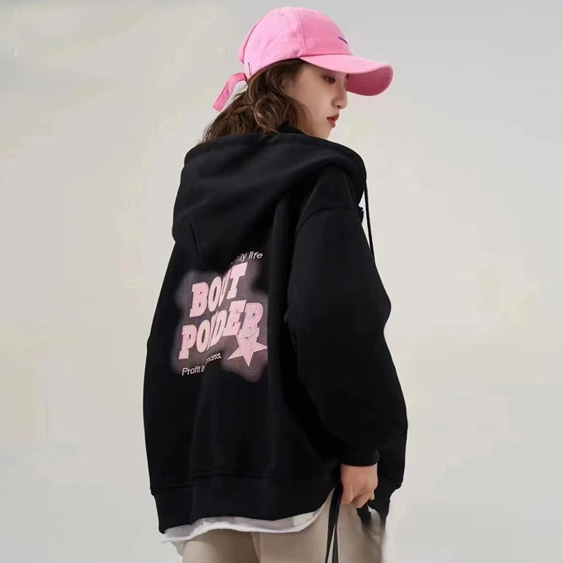 女童外套秋装2025新款春秋洋气女孩大童卫衣开衫秋季儿童连帽上衣