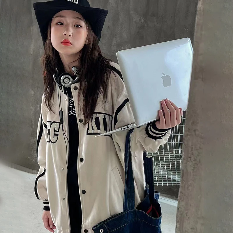 棒球服女童外套春秋款2025新款12到15岁大童女装初中生秋季上衣