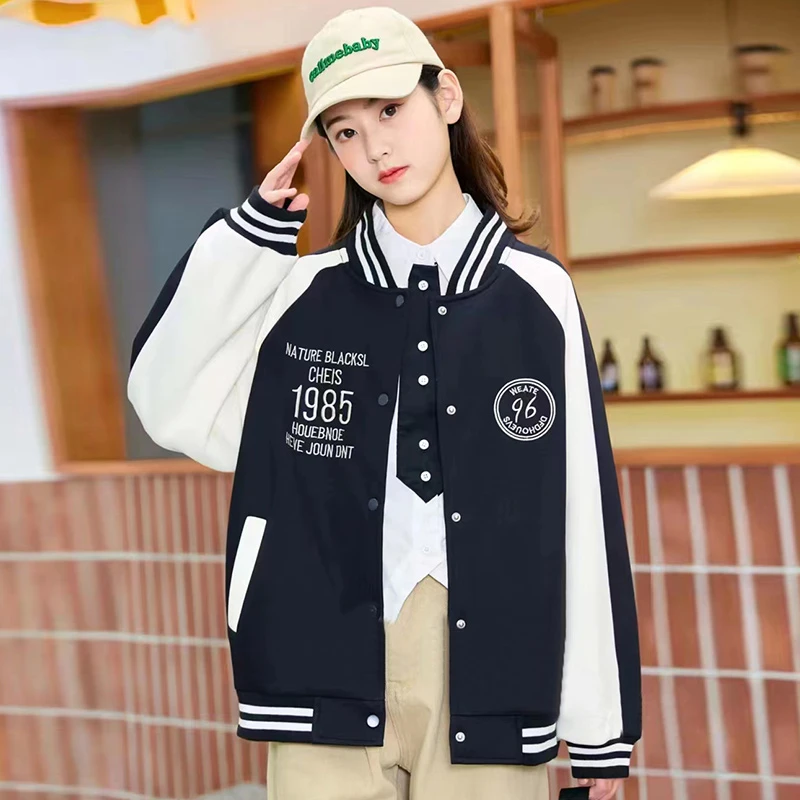 女童外套2025新款春秋休闲宽松韩版棒球服洋气女孩中大童百搭秋装