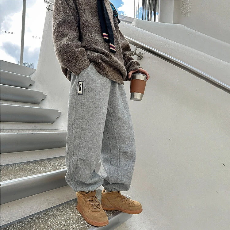 休闲裤冬款新款儿童加绒裤子男童加绒长裤大童宽松裤子/KZW865G