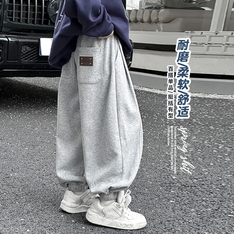 男童运动裤春款中大童休闲裤潮酷卫裤束脚裤子百搭帅气/KZW978 x