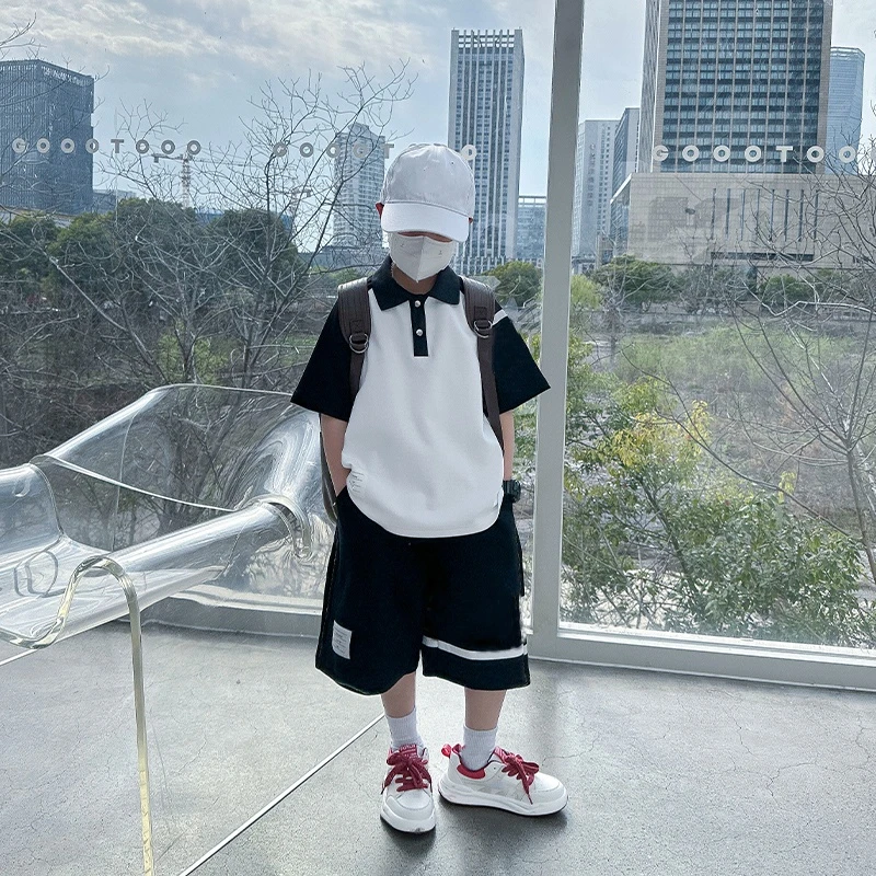 2024N夏季新款潮流帅气百搭字母polo上衣短袖潮酷T恤/TX985  L