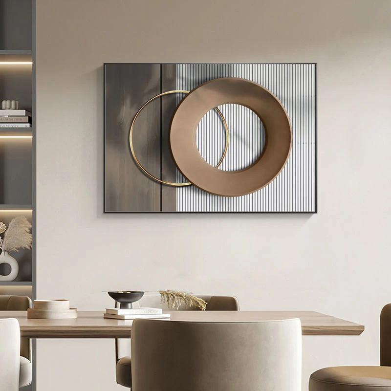 2023北欧电表箱装饰画轻奢配电遮挡电闸盒时尚现代简约客厅挂画