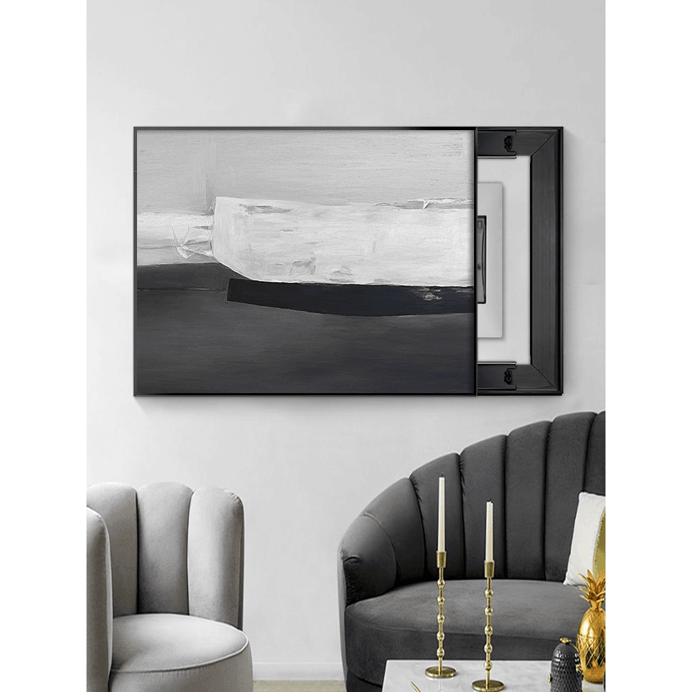 轻奢图画电表箱装饰画现代简约遮挡配电箱网红电源箱电闸箱挂画