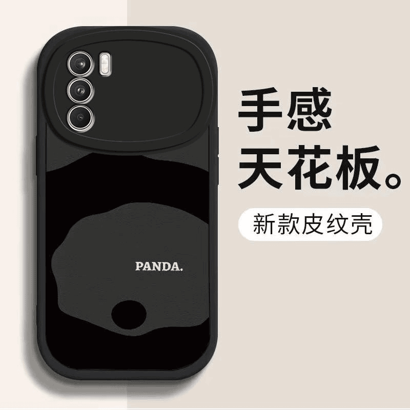 OPPOK9Pro手机壳oppok9pro小羊皮熊猫背影男款休闲防摔高颜值保护