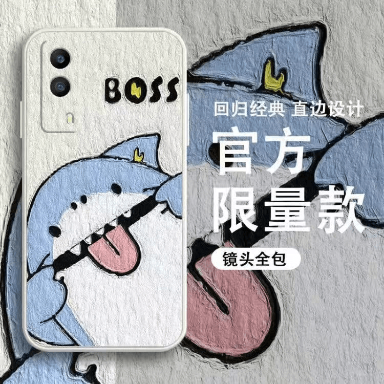 vivoy53s手机壳t2版防摔全包边男女新款液态硅胶软壳可爱设计经典
