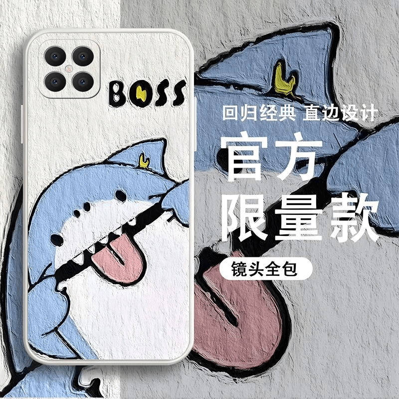 zongji/纵季 华为nova8se手机壳HUAWEINOVA8SE硅胶淘气鲨新男款防摔潮牌时尚个