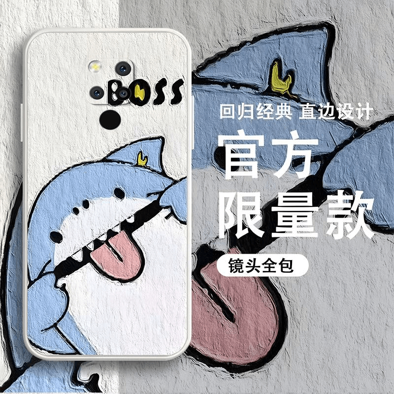 华为mate20x手机壳HUAWEIMATE20X硅胶淘气鲨新男款防摔潮牌时尚个