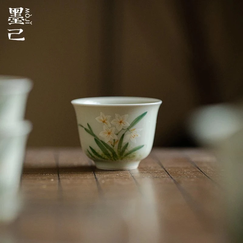 【新品】TC91 青玉案-惜玉品茗杯-凌波仙子约50ml 家用 茶道