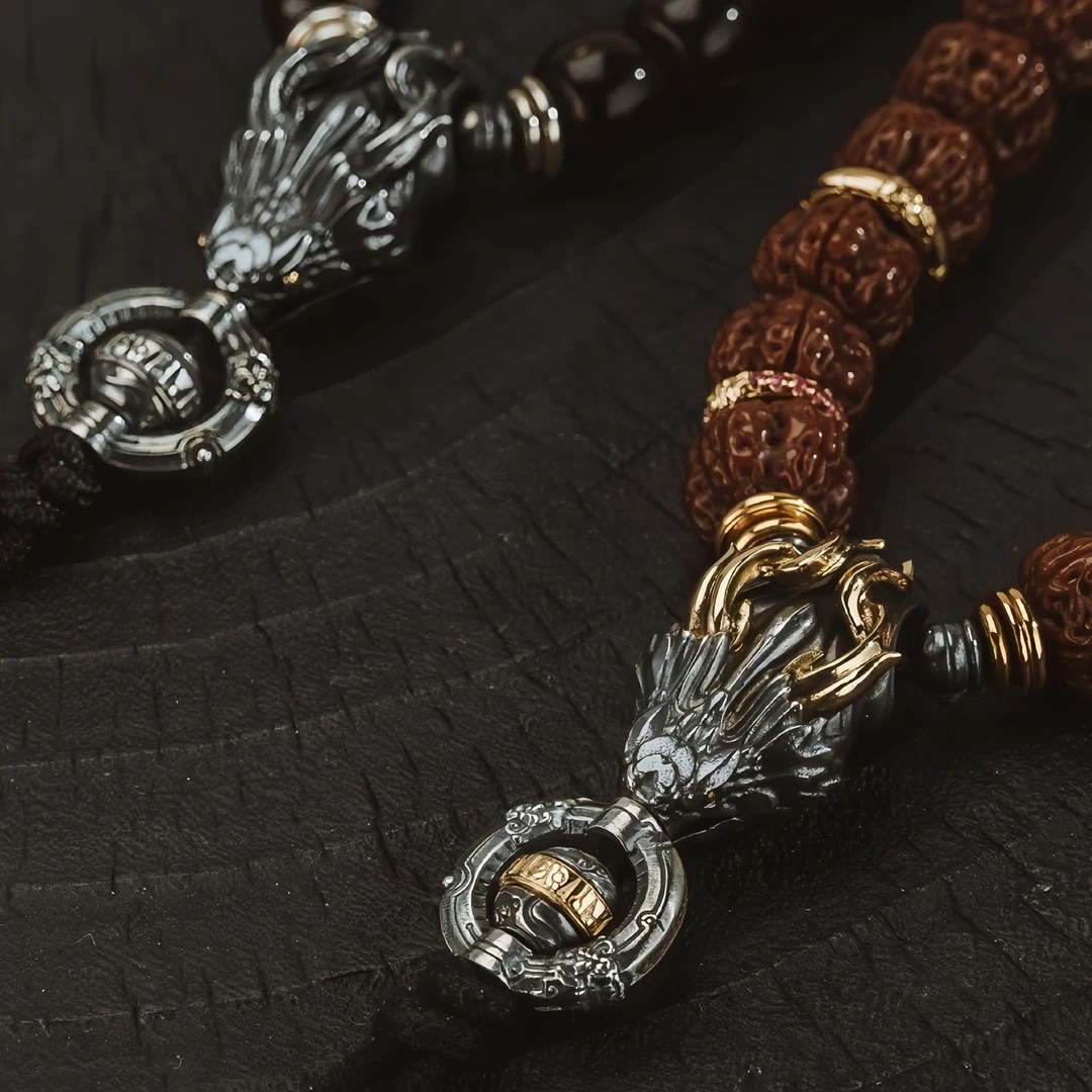 无限之环文玩配饰新作 无尽之环银金背云 复古个性 帅气独特