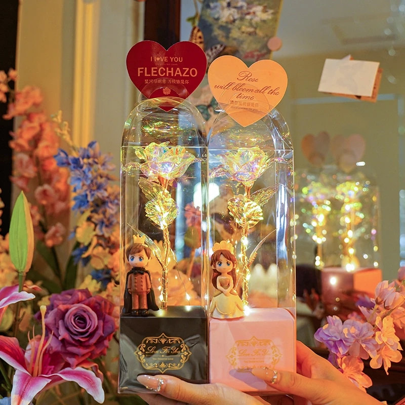 礼物创意手工玫瑰浪漫送男女生礼盒装高级氛围感惊喜礼盒