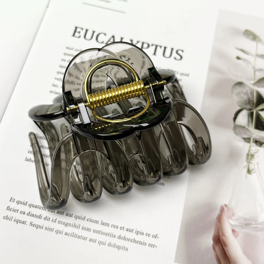 【815蜘蛛大发量超大号发夹发量多高品质】 鲨鱼夹抓夹头发厚新款