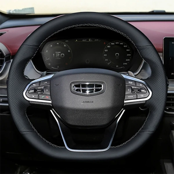 适用于21-23款星瑞方向盘套吉手缝真皮帝豪越嘉际博越缤星利LGSX