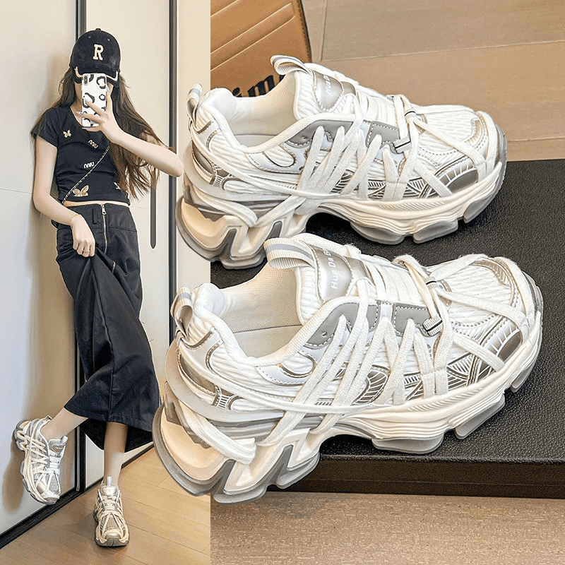 Queen fan夏日透气舒适炫酷厚底老爹鞋5017