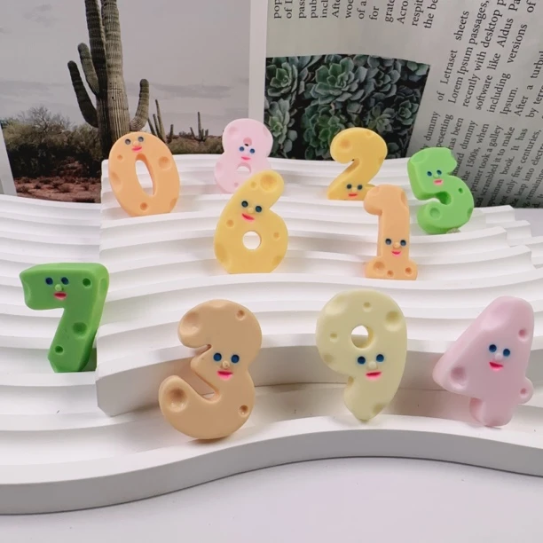 【奶酪数字】手工DIY创意新款儿童学习认数学立体启蒙网红卡通潮玩