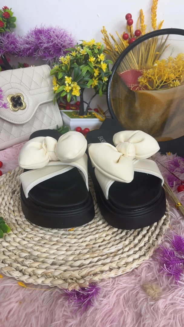 缘缘春夏一字带平底凉鞋女鞋08