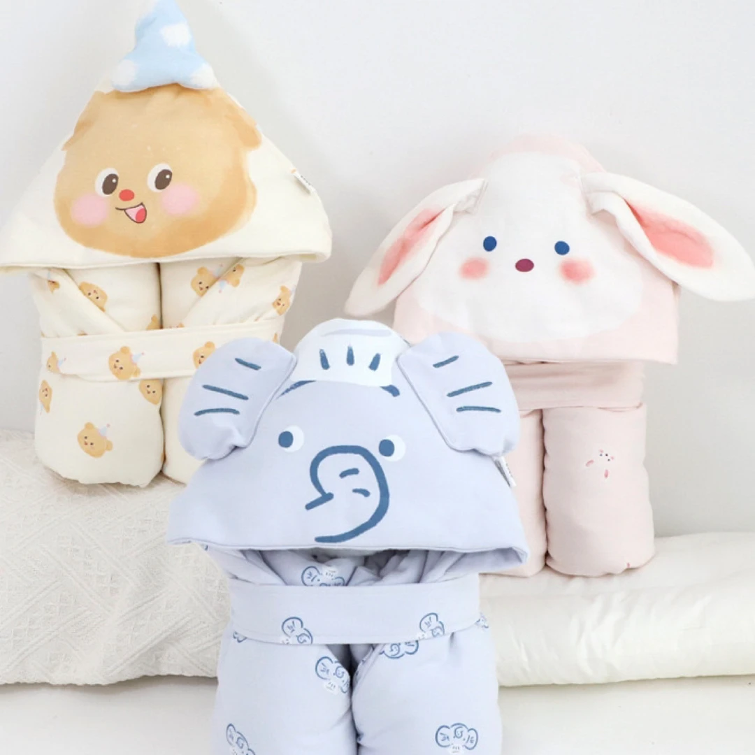 呵儿特5A抗菌新生儿桑蚕丝抱被产房外出襁褓包被