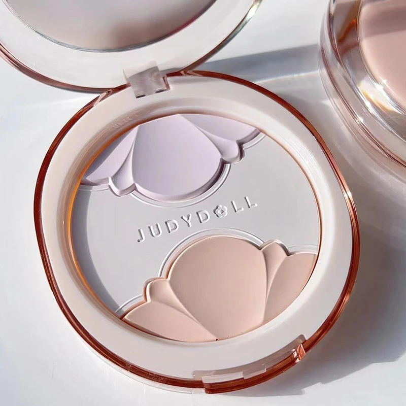 造物系列】Judydoll橘朵釉美三拼粉饼定妆面部提亮补妆蜜粉饼