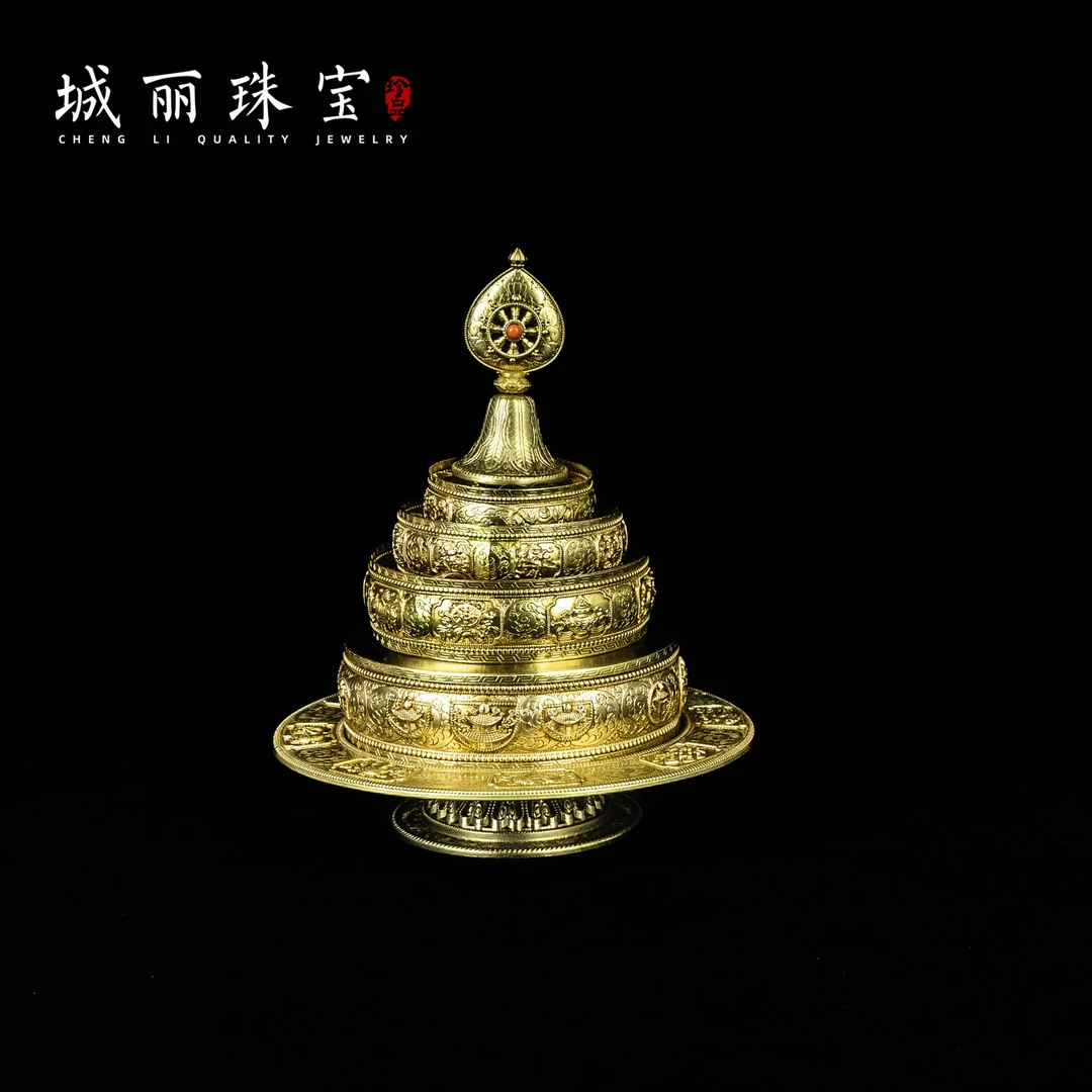 【九紫曼扎（积资粮福币）】曼扎三十七摆件/个FL-2464