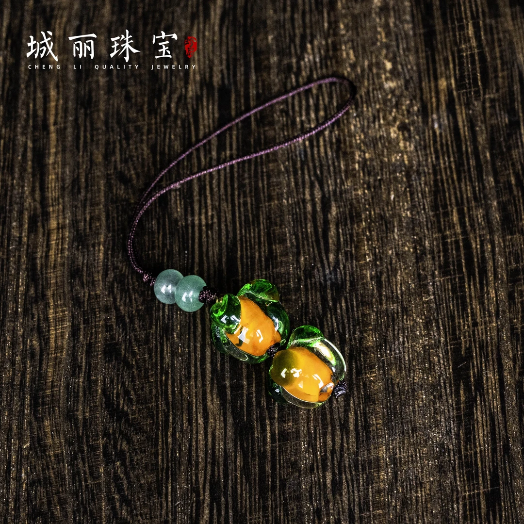 （静文）琉璃事事如意挂件/2个FL-2491