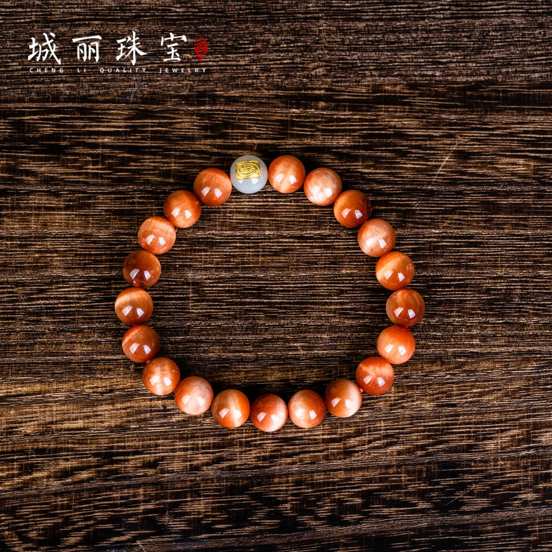 【福生无量天尊】圆珠金福手串/条(多样性发货)ZJH-1029