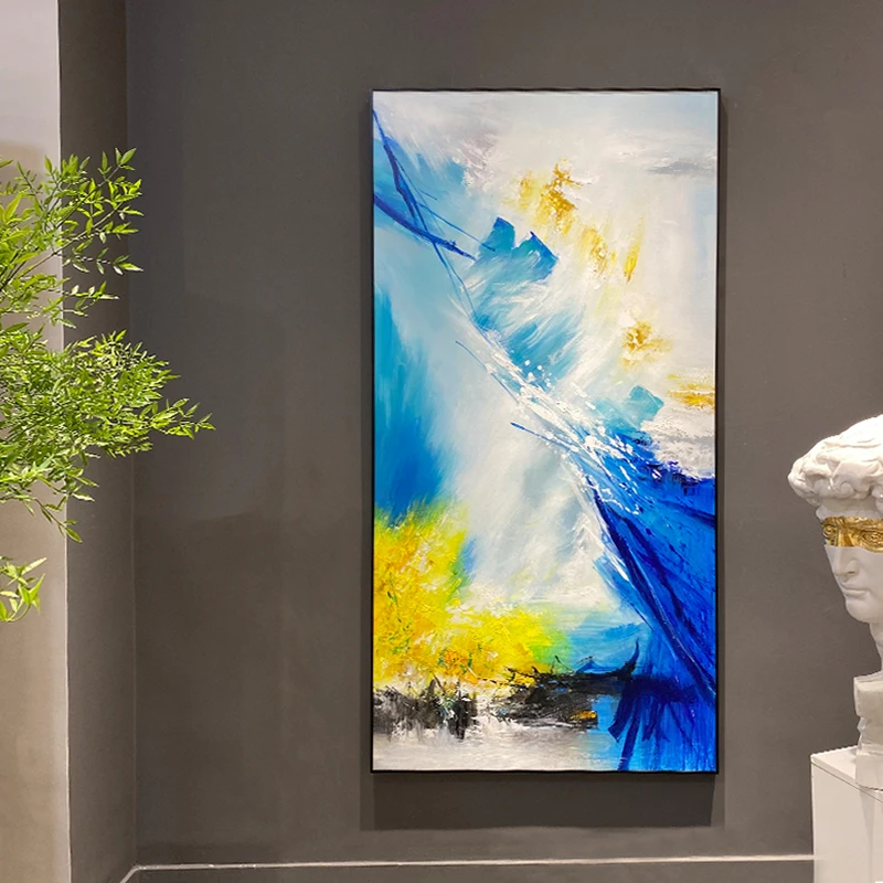 【桃源仙境】手绘装饰画客厅轻奢风现代抽象简约玄关走廊大气立体