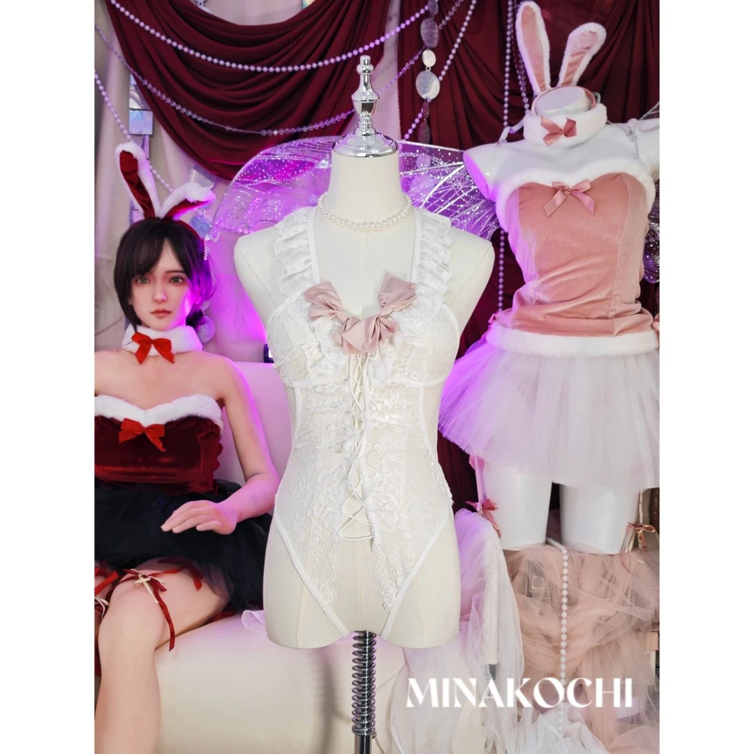 白色缎面纯欲吊带蝴蝶结可爱甜美小性感吊带睡裙