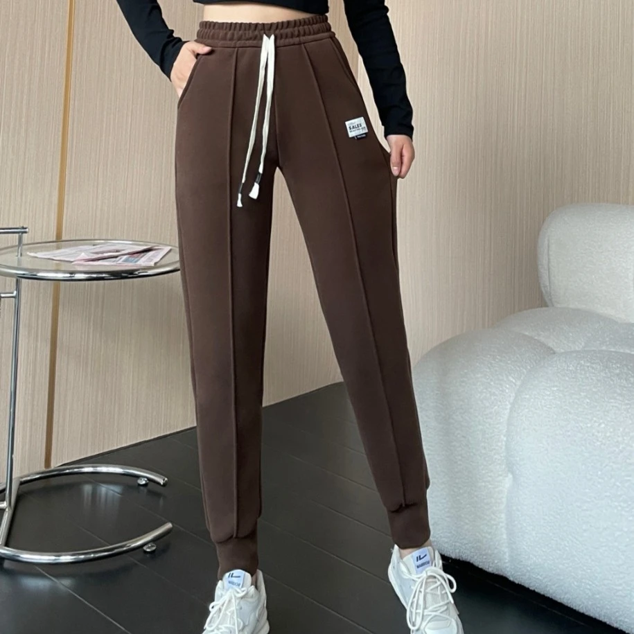 【雨茉】新款上新加绒加厚百搭时尚休闲防风裤809