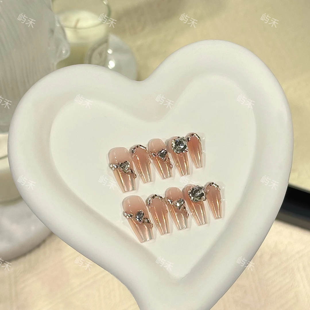 屿禾高定-(涟漪/东洲水晶)手工千金风穿戴甲