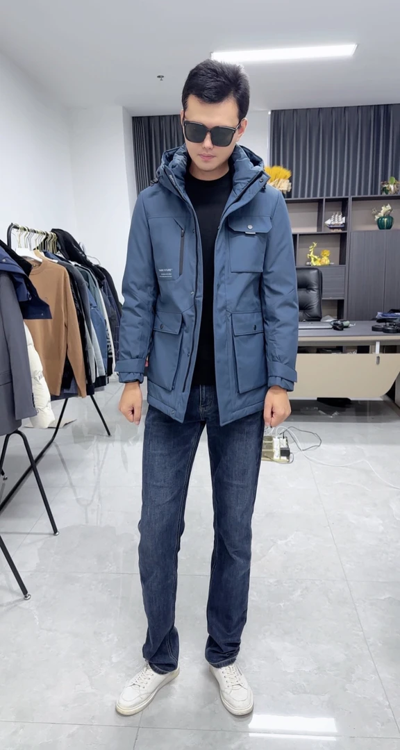 海秋冬工装版连帽鹅绒服05