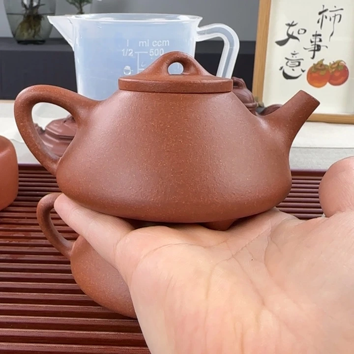 紫砂茶壶微瑕子冶底凹