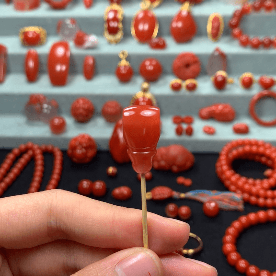 【闪购商品】南红玛瑙三通未镶嵌一***…