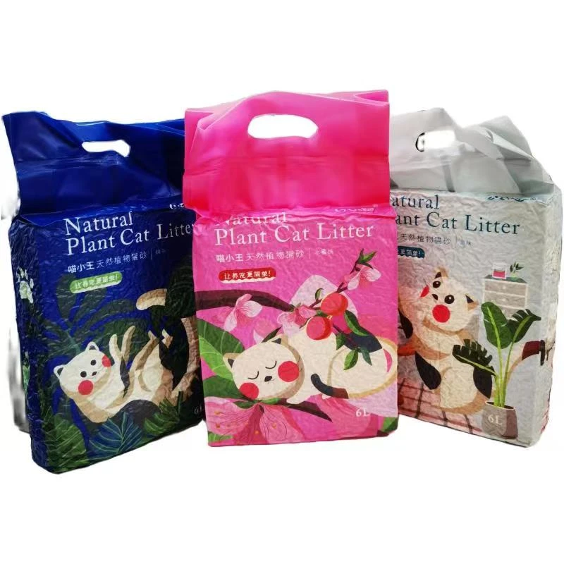 喵小王绿茶豆腐猫砂6L天然除臭无尘快速结团猫沙水蜜桃豆腐砂
