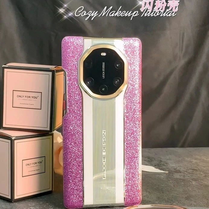 华为Mate40Rs保时捷手机壳高级感网红粉色紫色40rs保护套全包适用