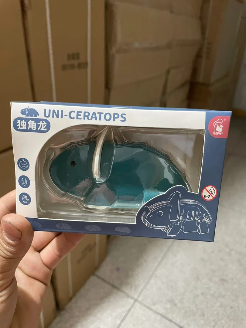 3个磁吸回力拼装恐龙科学玩具礼物