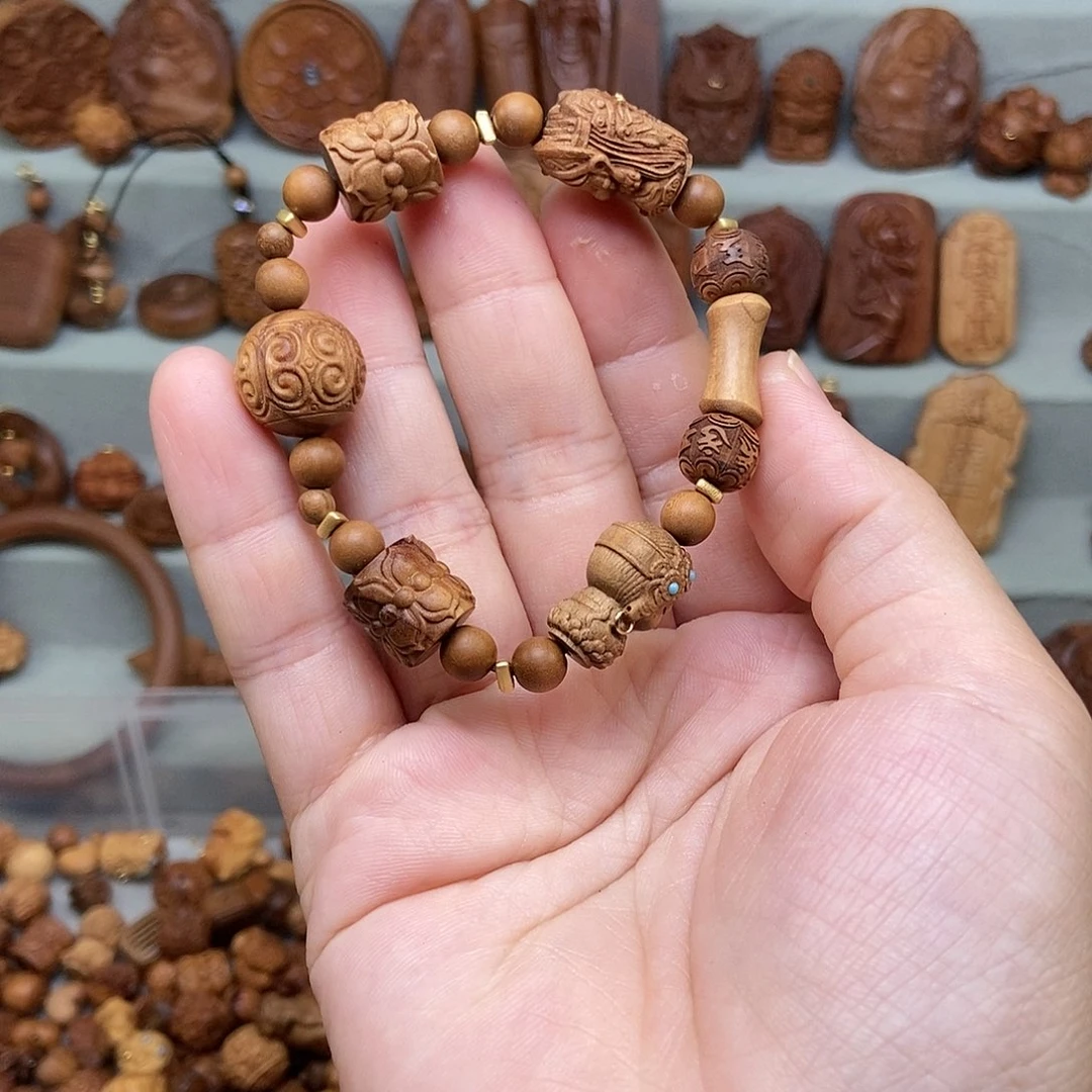 檀香木无事牌默认微瑕