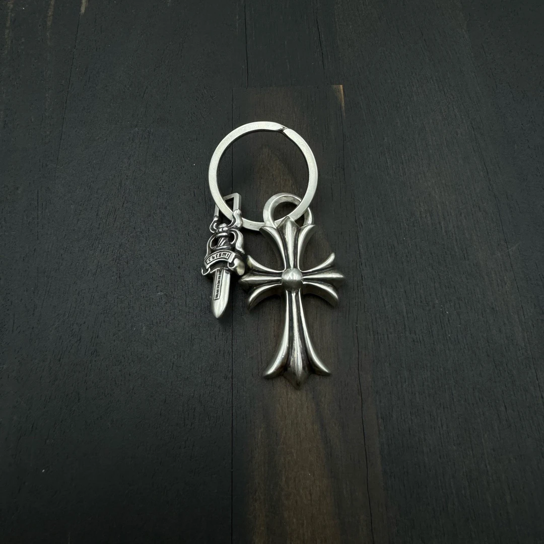 98新 克罗心 Chrome Hearts 十字架宝剑钥匙扣