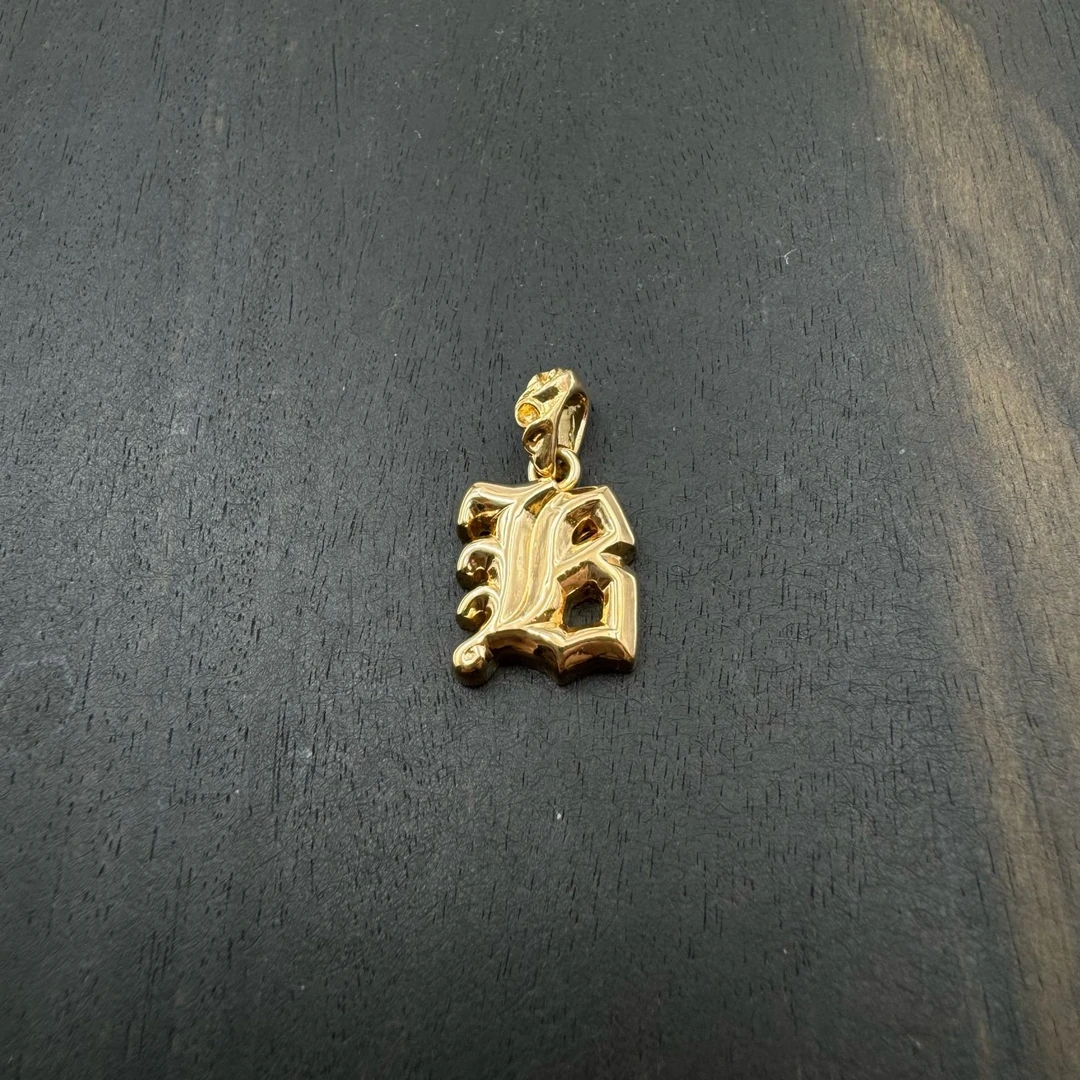 未使用 ChromeHearts 克罗心 22K 字母B吊坠