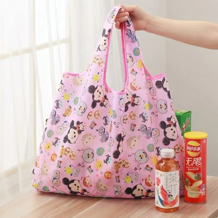 【可折叠购物袋】可爱轻便卡通环保袋买菜大号便携购物袋防水手提