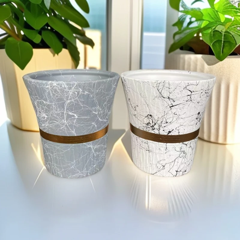 多肉花盆陶瓷花盆直播兰花花盆直播间现场直播卖货小花盆