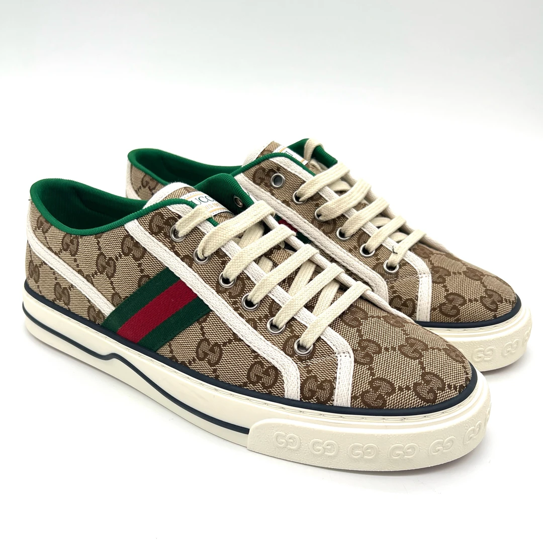 未使用 GUCCI/古驰 女款 Tennis1977经典老花帆布时尚板鞋 多尺码