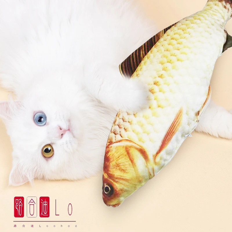 逗猫棒猫玩具鱼仿真磨牙耐咬自嗨薄荷幼猫猫咪赛级猫玩具宠物用品