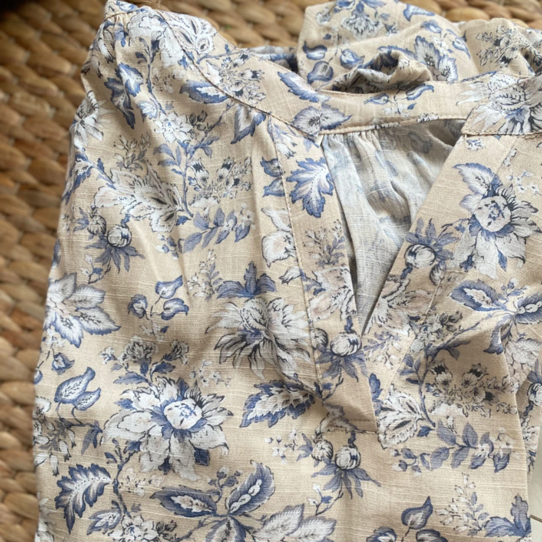 Taya 2024泰国夏季新款印花长款宽松连衣裙