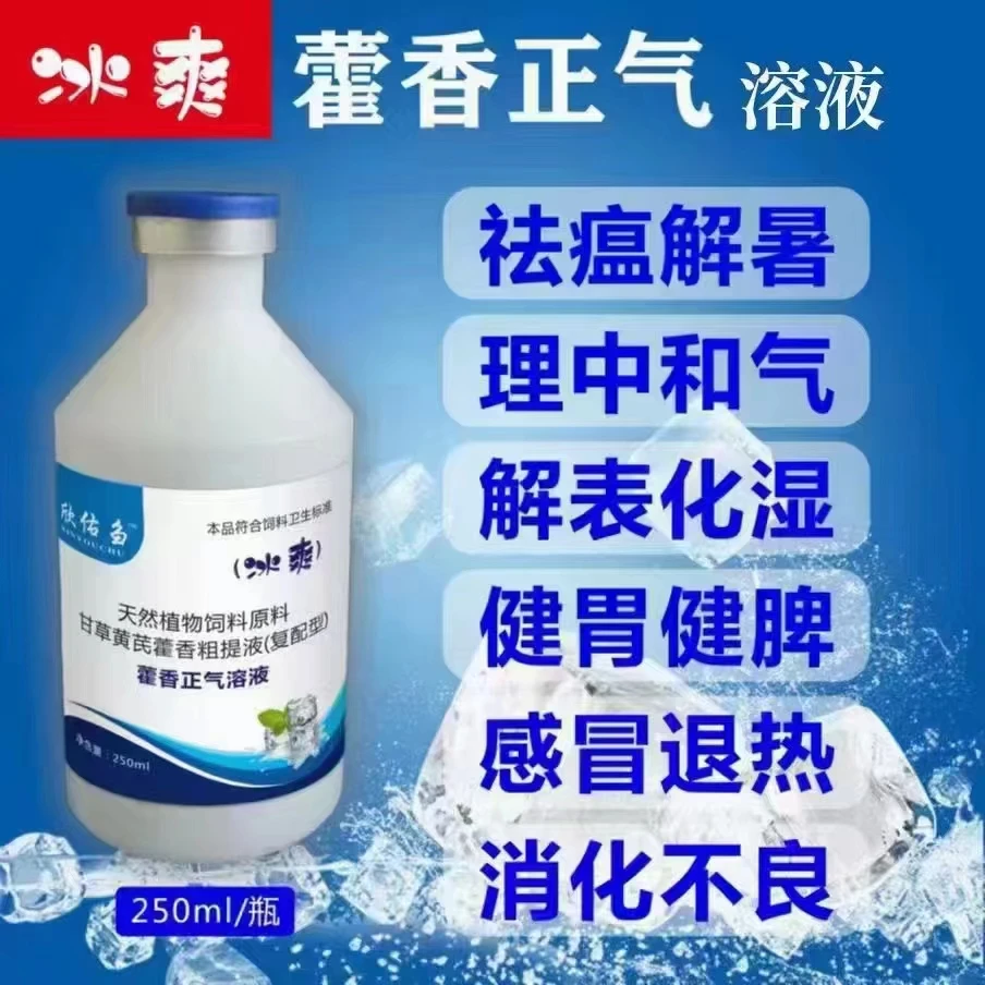 藿香正气溶液 猪牛羊鸡禽解暑抗热降温防中暑抗应激冰爽VC