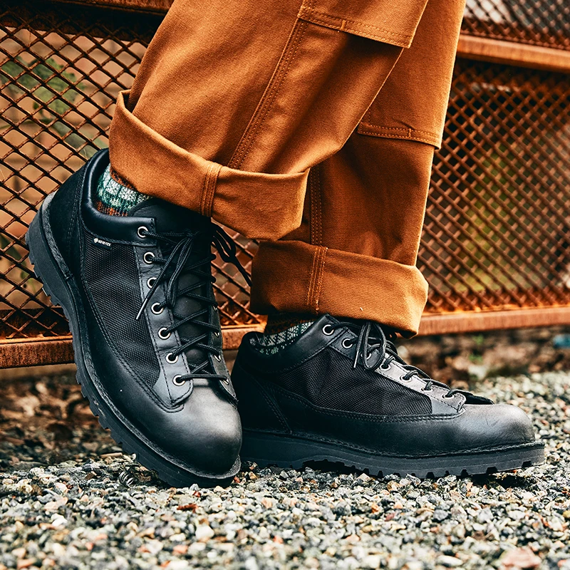 【全新黑色FIELD LOW】DANNER春夏工装鞋男低帮防水耐磨休闲男鞋