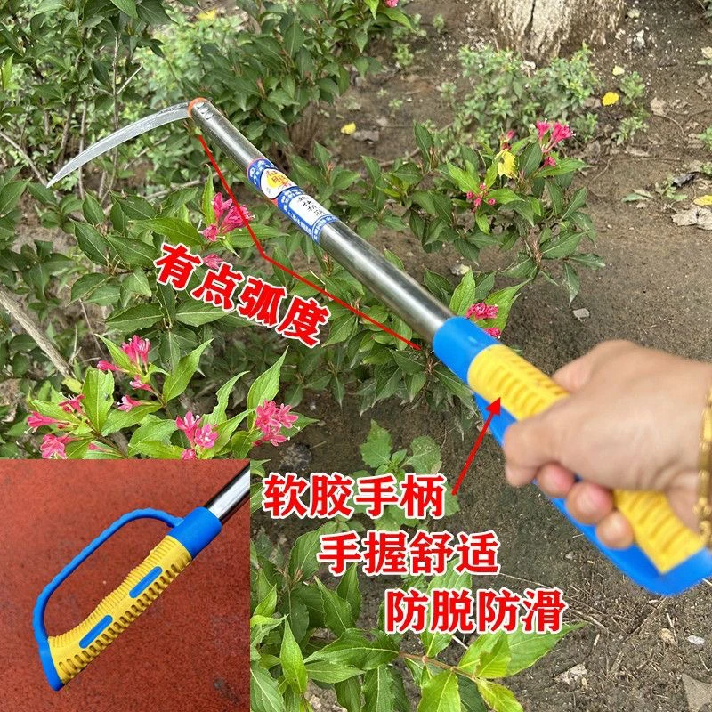 可拆卸网红镰刀割草镰特快新款砍玉米杆专用镰刀割草特快收割农用