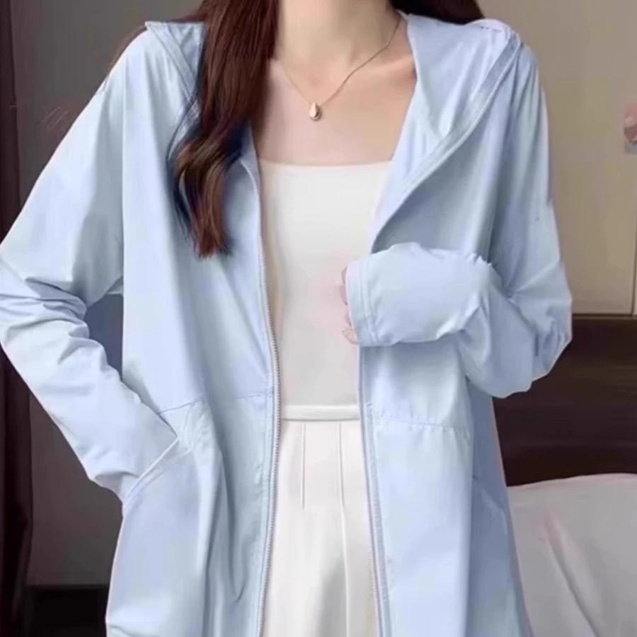 防晒衣女款夏季冰丝薄款2025新款透气宽松遮阳防晒服防紫外线外套