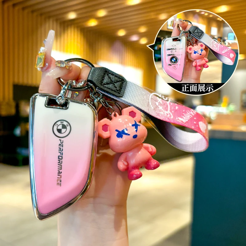 宝马x3钥匙套3系车5系x5新款x1三系ix3女325li壳530五系525刀锋扣