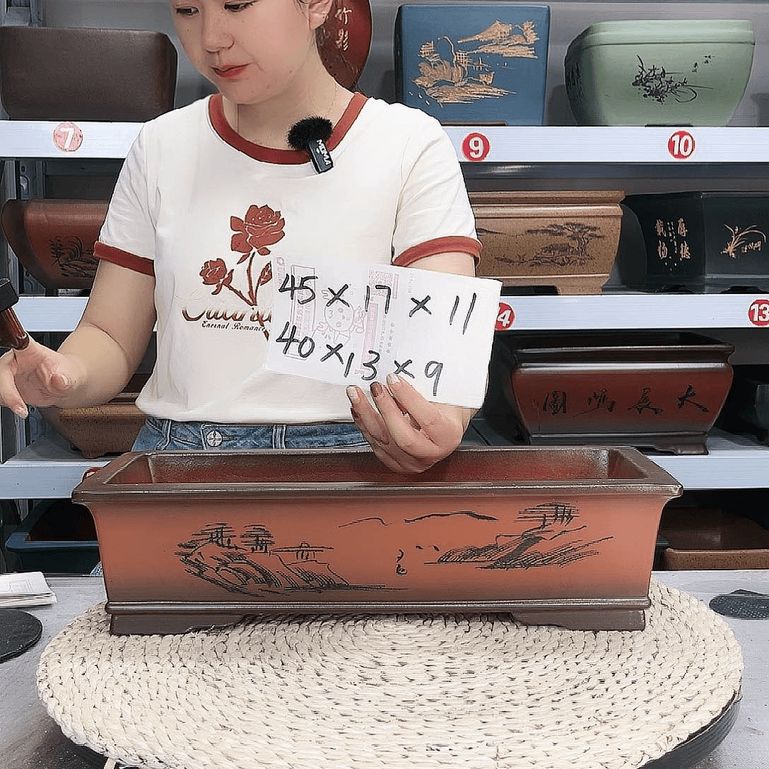 紫砂花盆紫砂花盆
